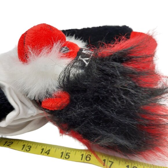 I Love NY Fuzzhead wig Monkey Chimp red white black Plush Stuffed Animal RWL Inc - Picture 6 of 9